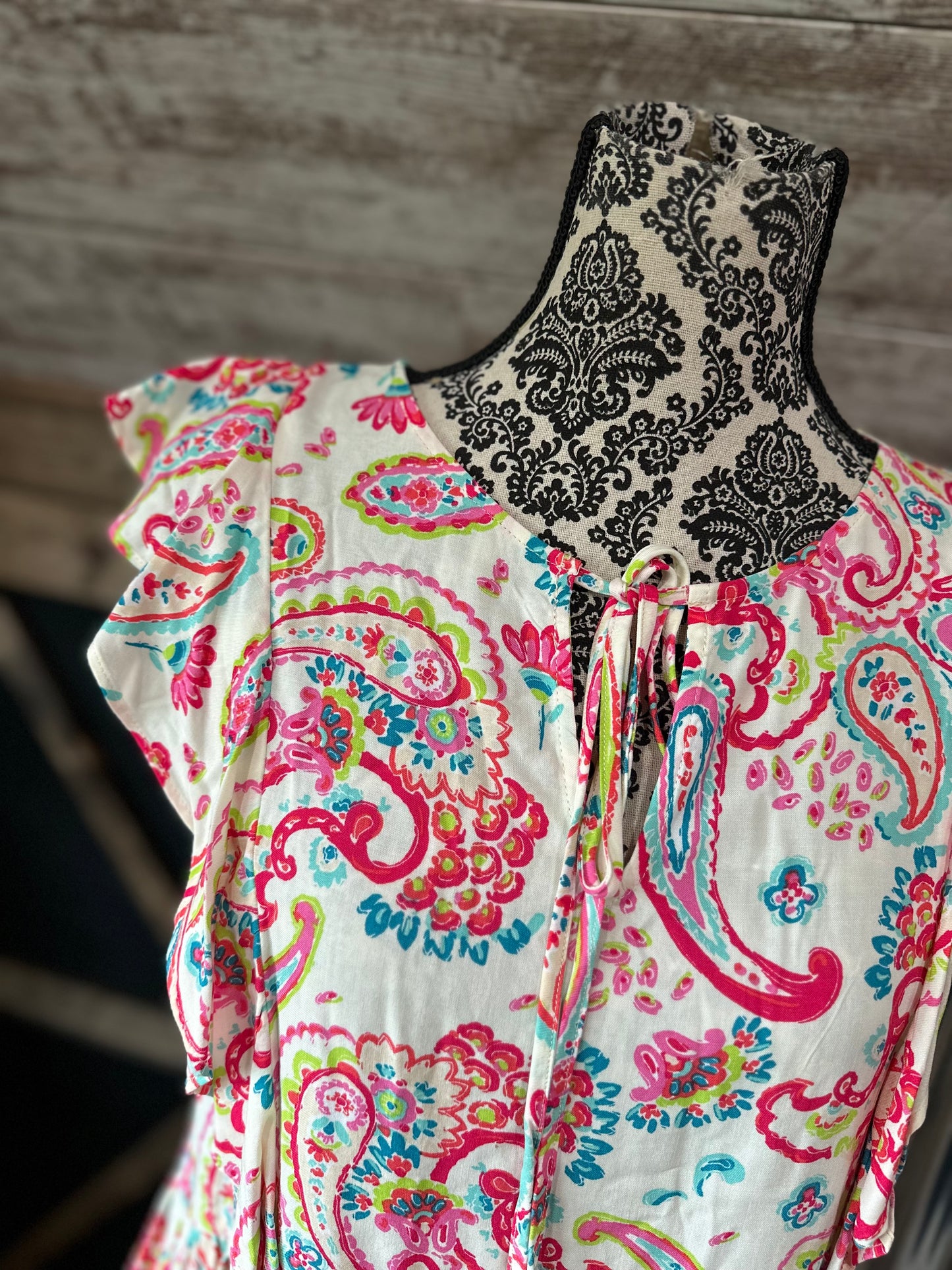 Neon Paisley Top