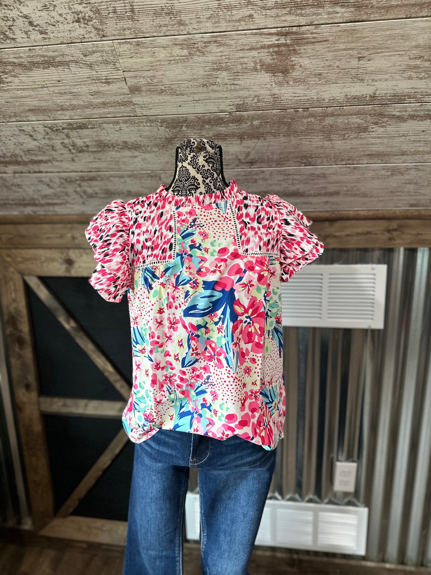 Pink Tropic Top