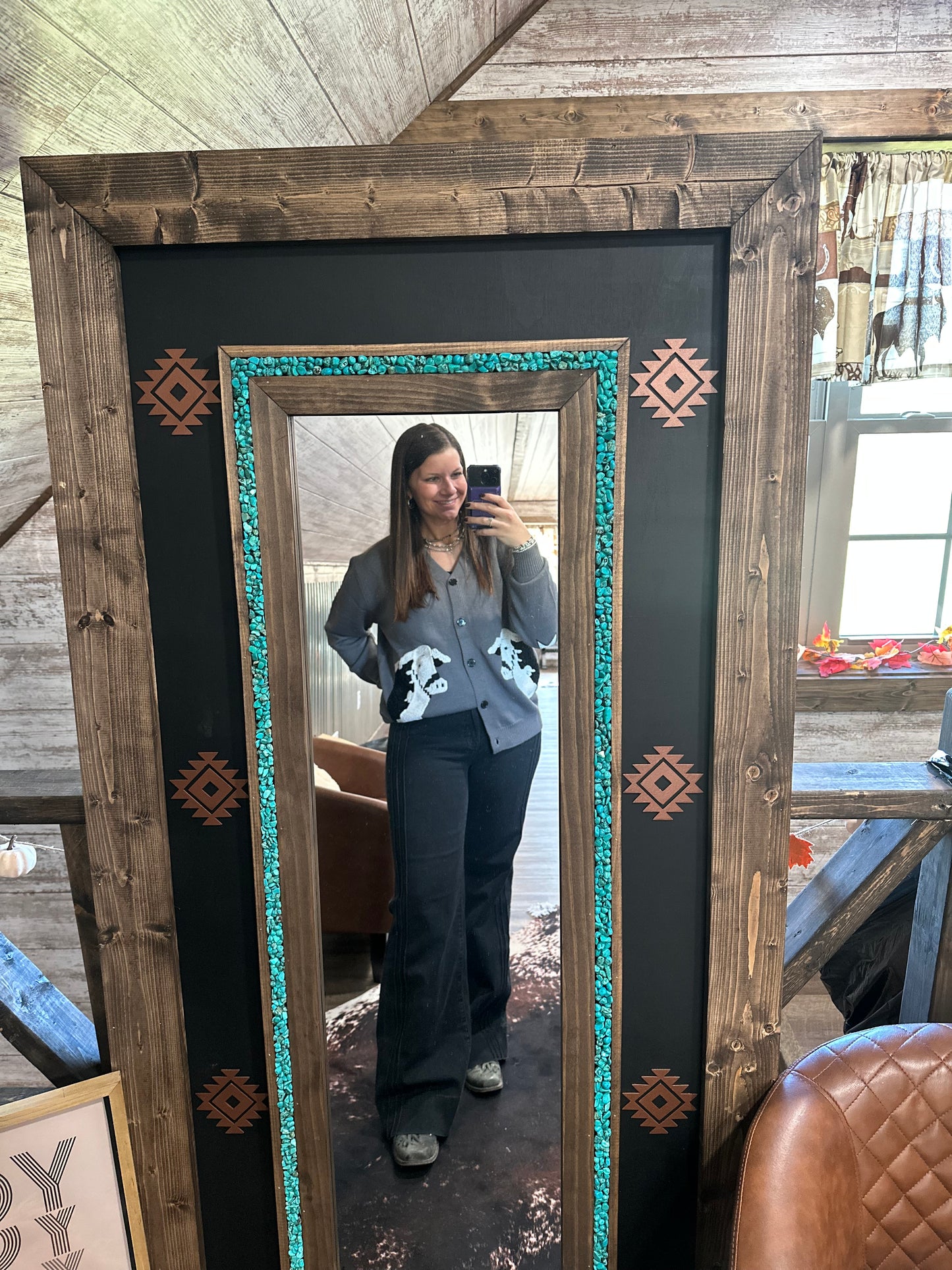 Black and White Cattle Sweater