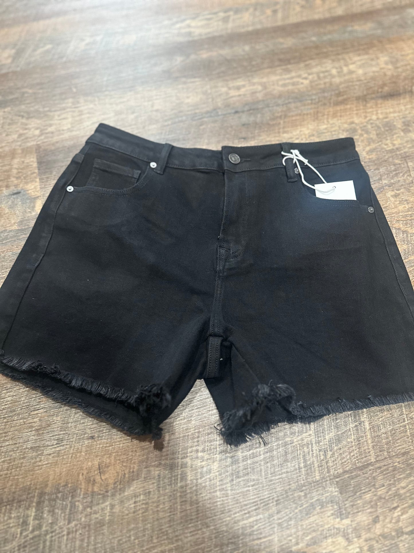Black Denim Shorts
