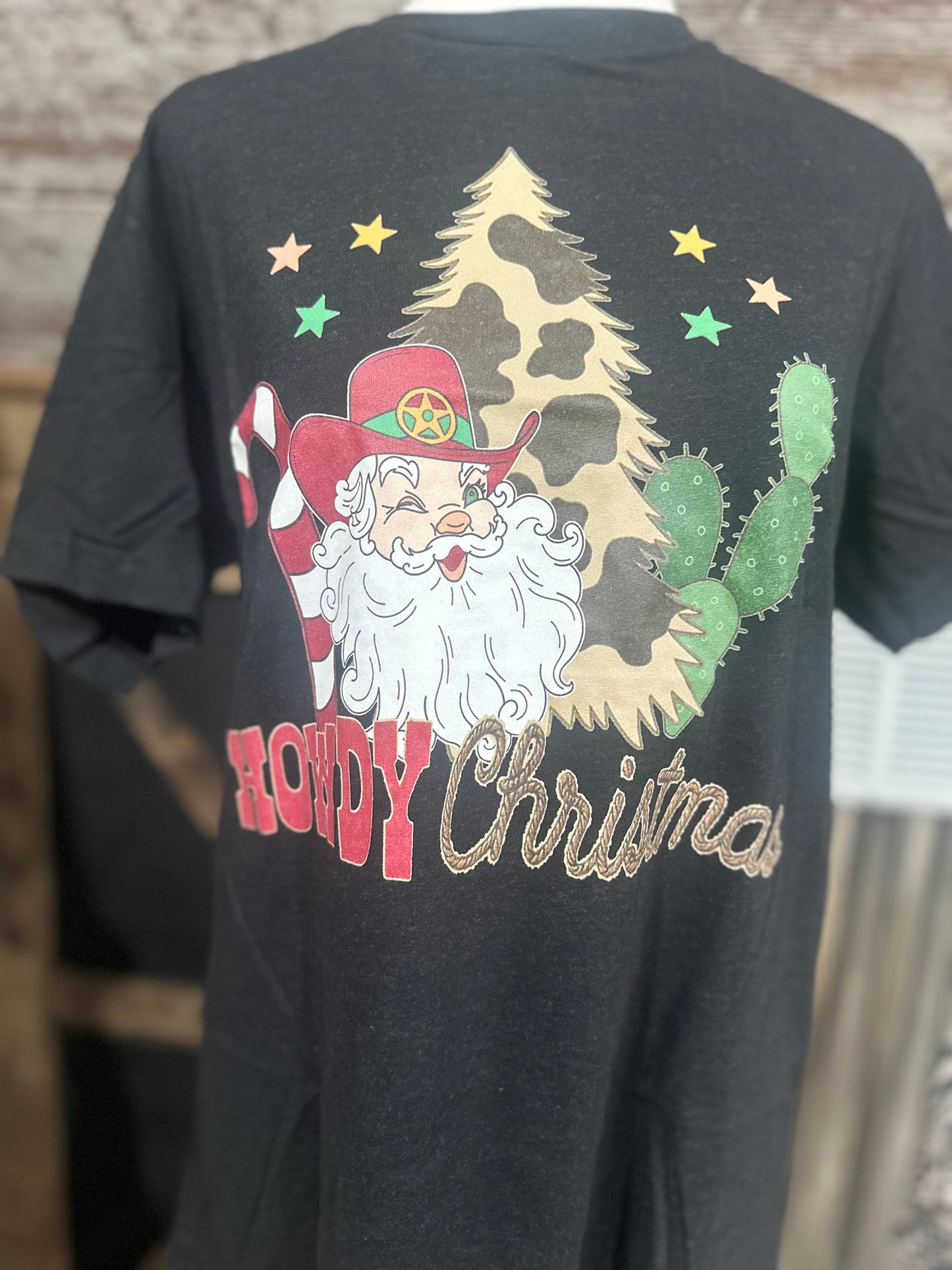 Howdy Christmas Cheetah Tee