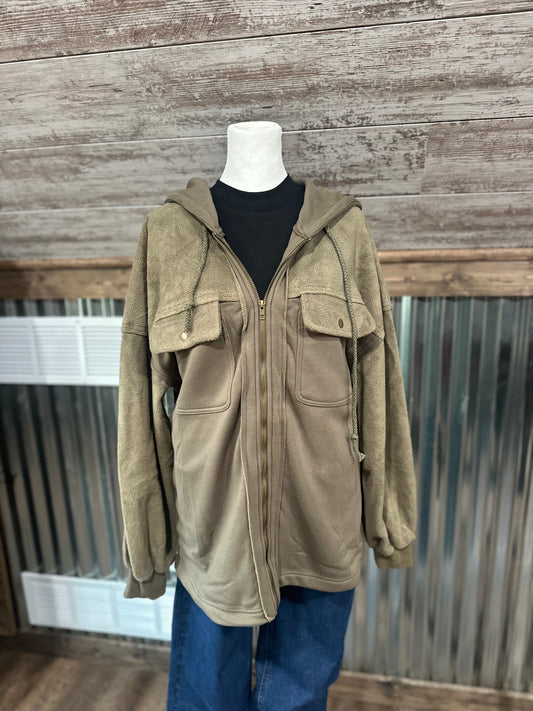 Green Zip Up Jacket