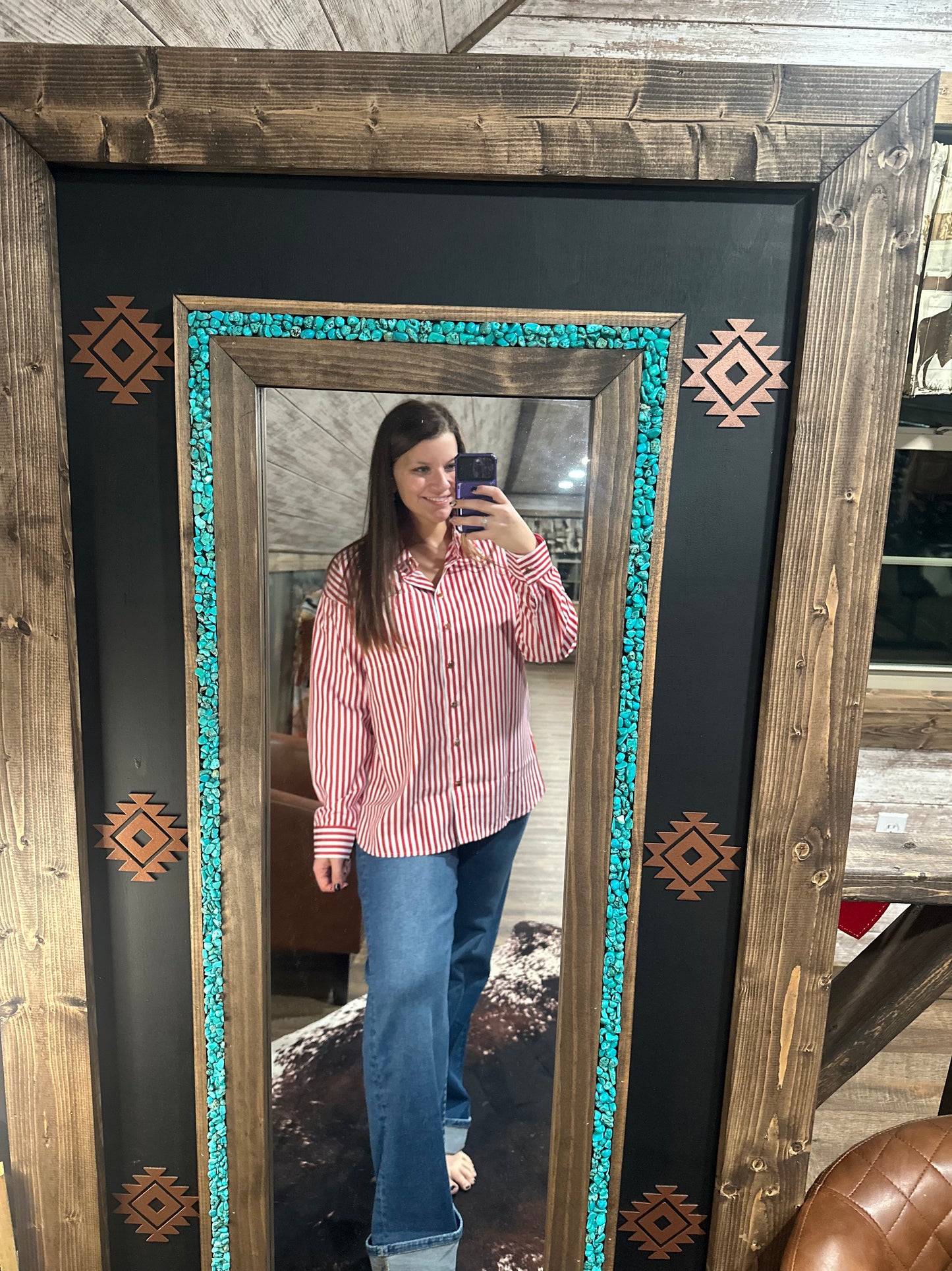 Ruby Stripe Button Shirt