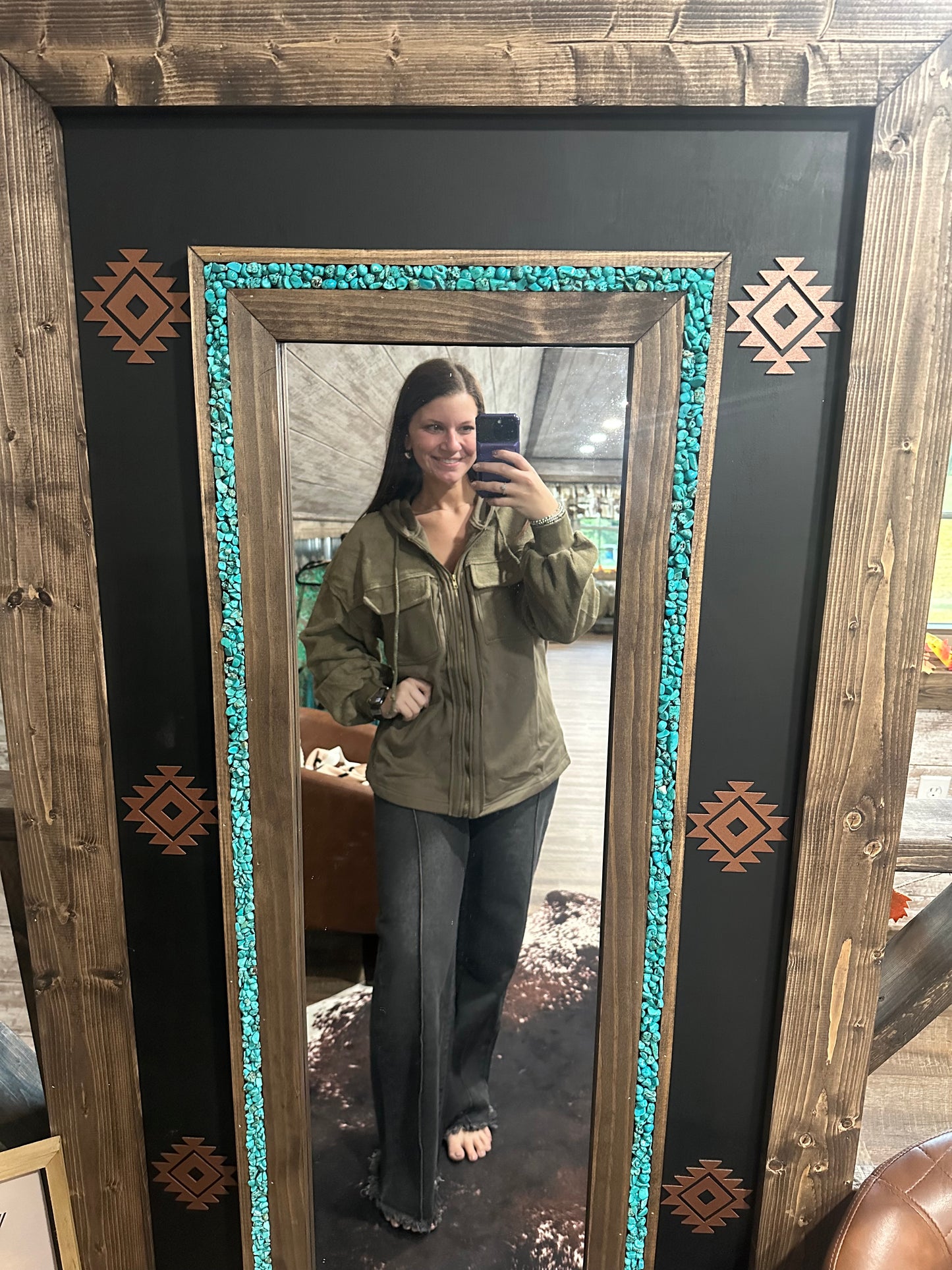 Green Zip Up Jacket