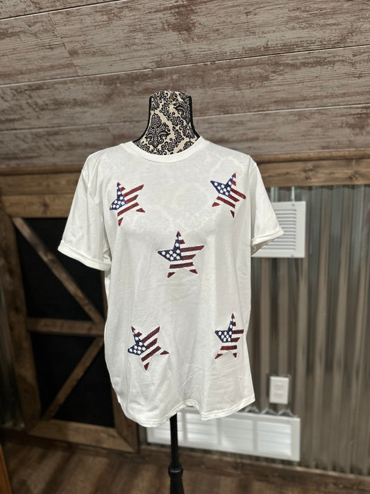 Star Glitter Tee