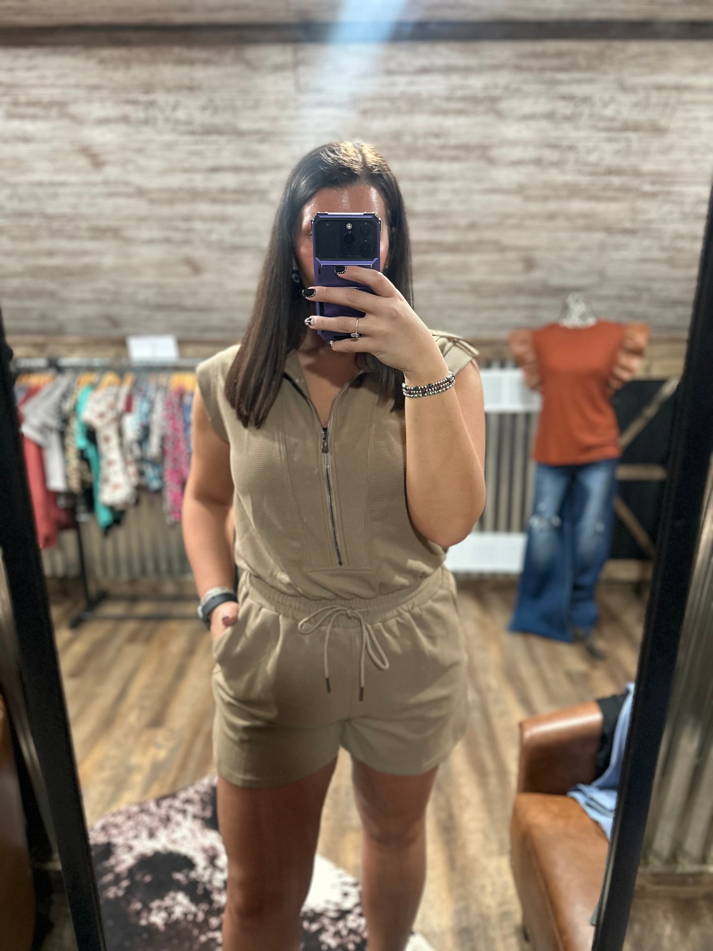 Tan Romper