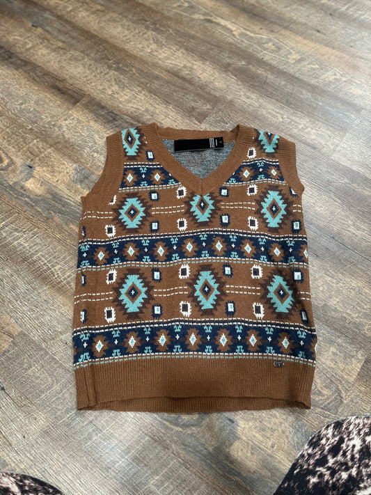 Fall Aztec Sweater Vest
