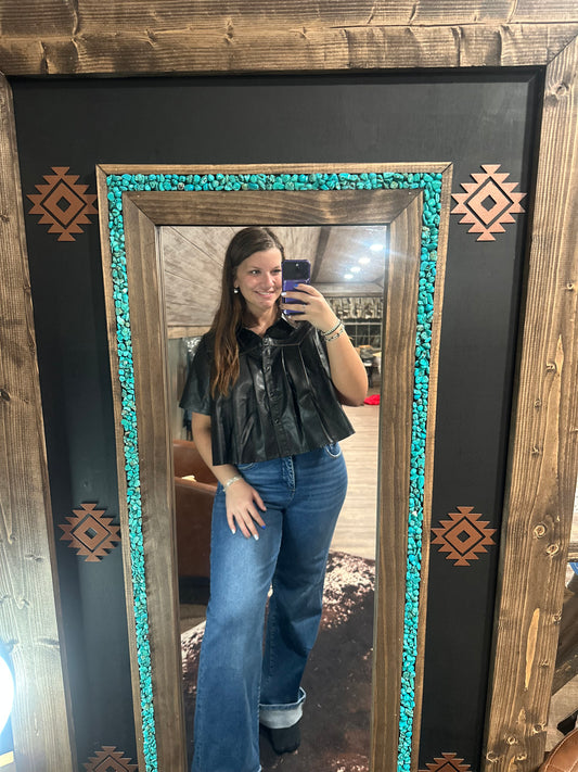 Black Leather Top