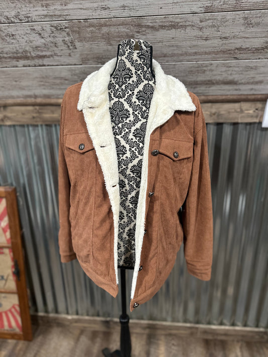 Brown Sherpa Jacket
