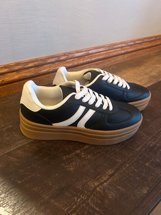 Black Platform Sneaker