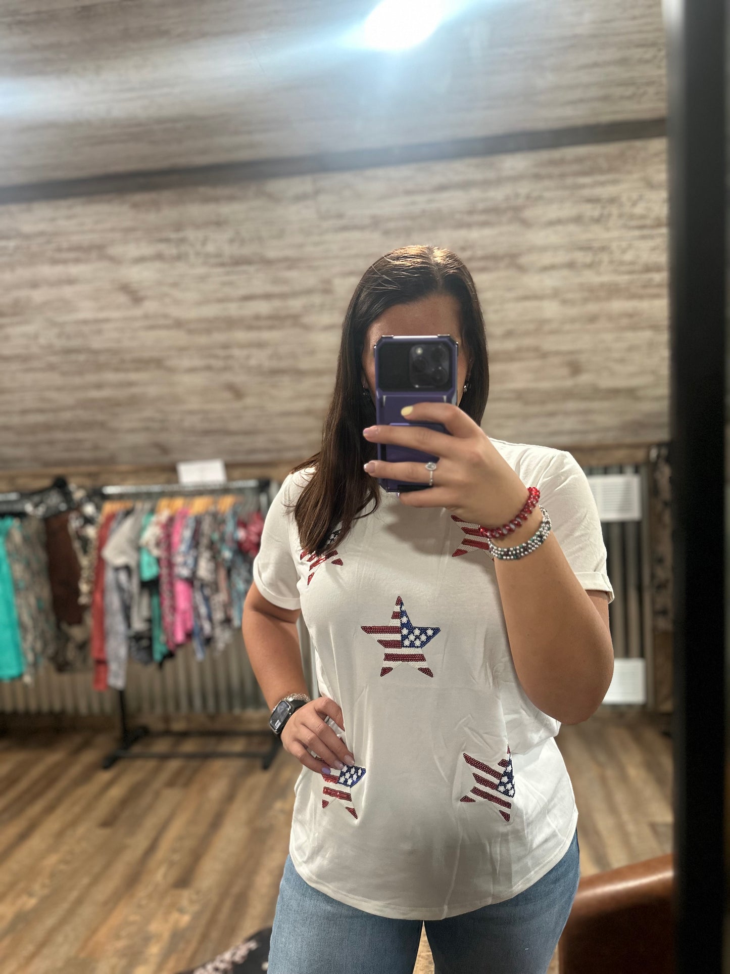 Star Glitter Tee