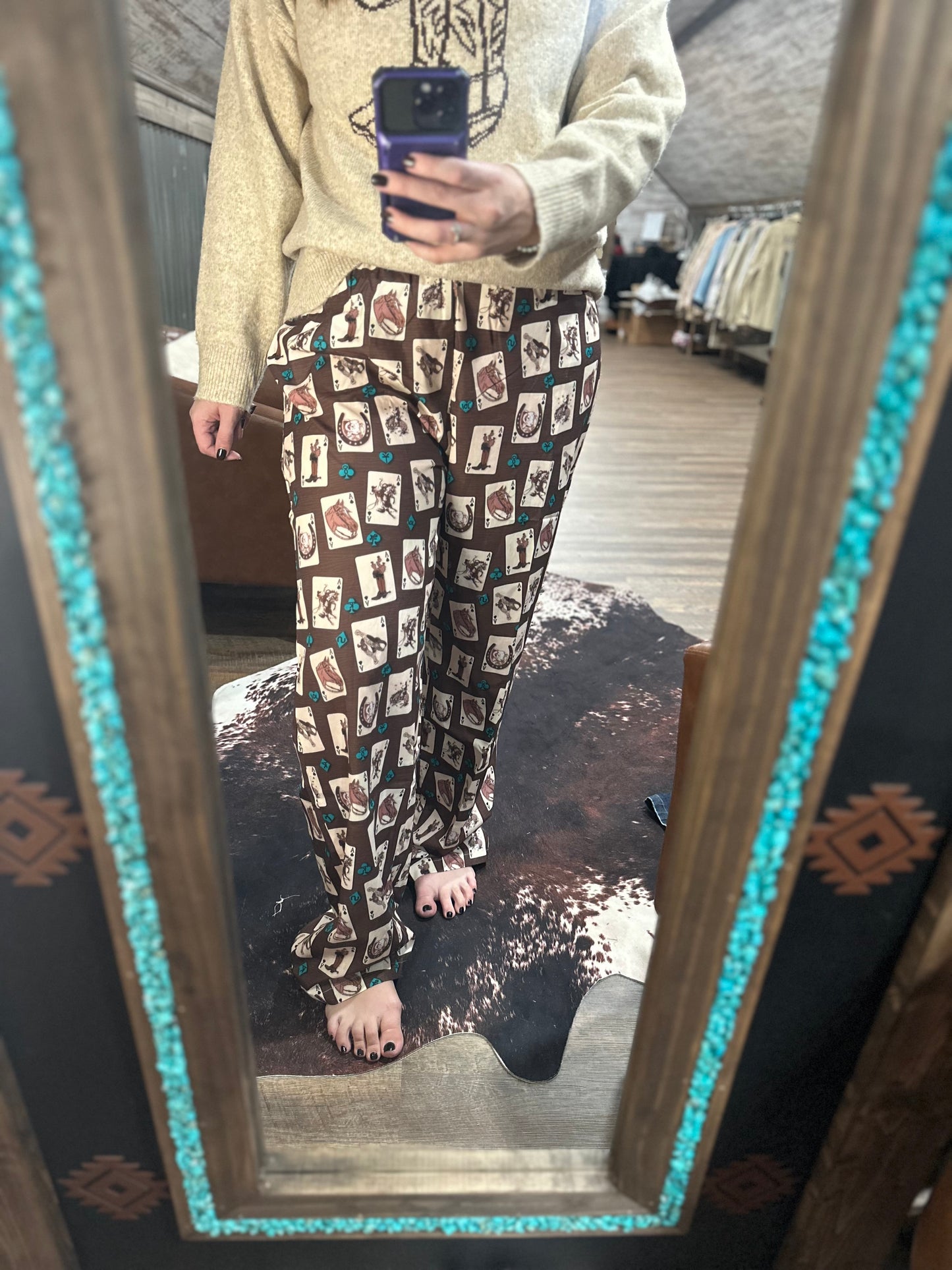 Western Card Pants