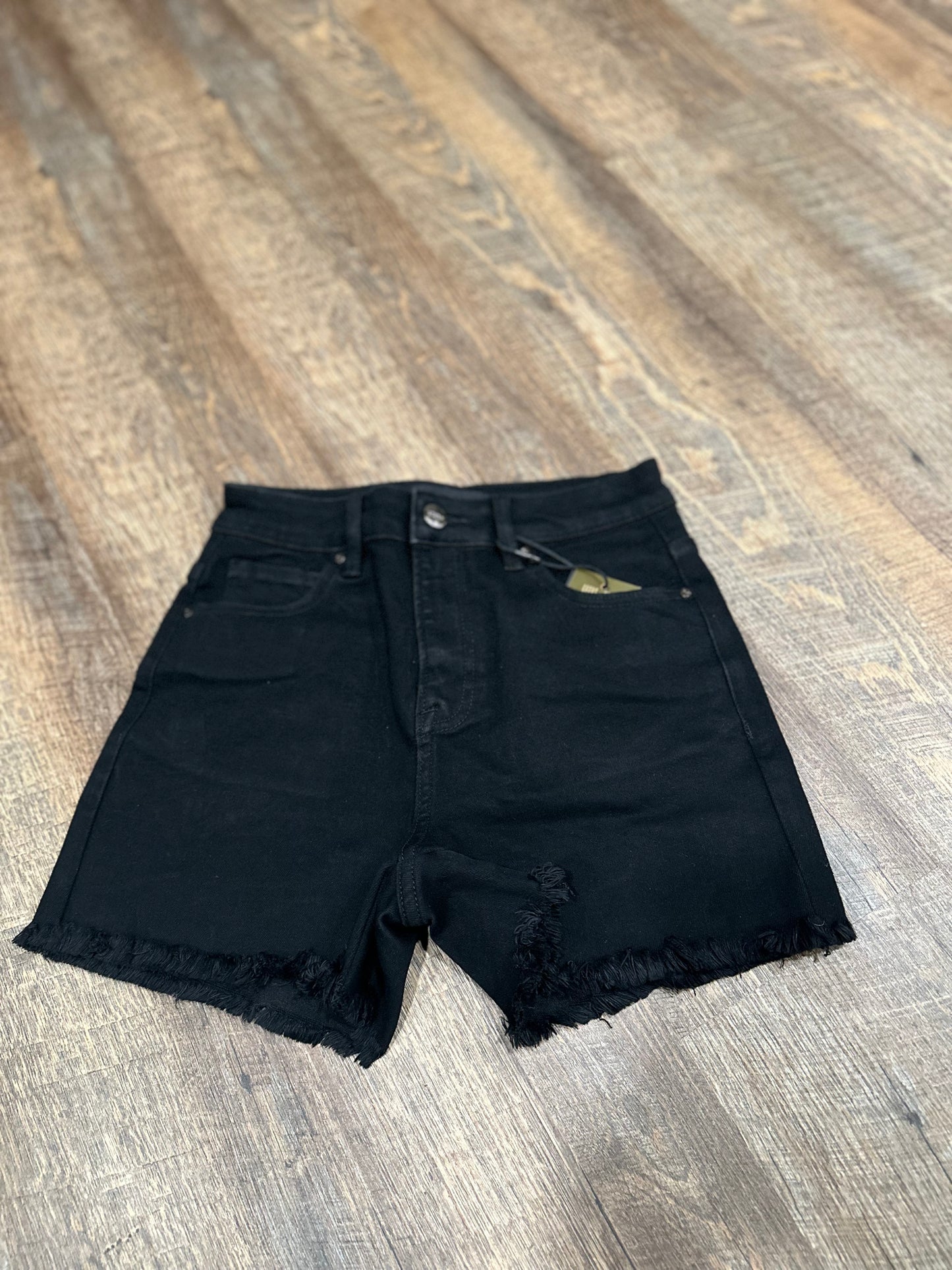 Black Jean Shorts