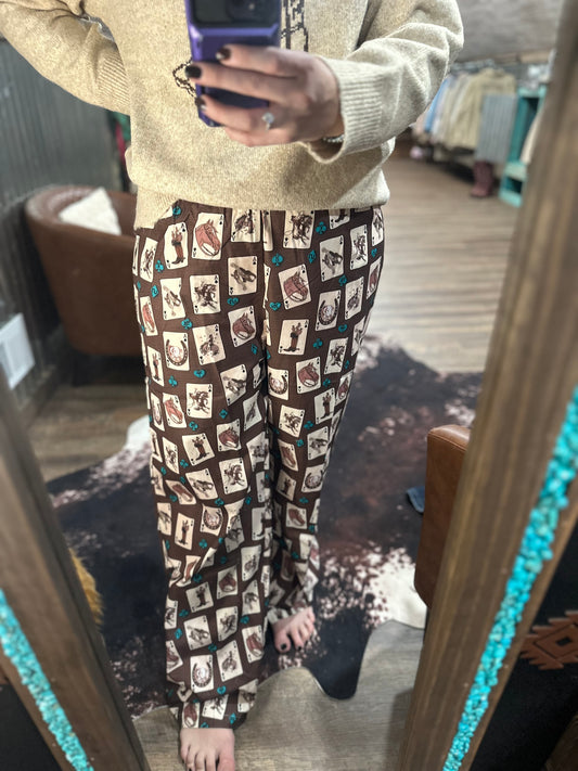 Western Card Pants