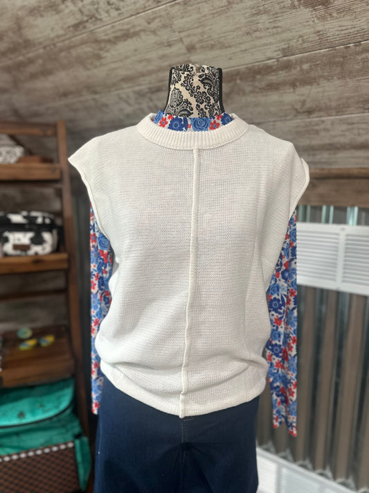 White Sweater Vest