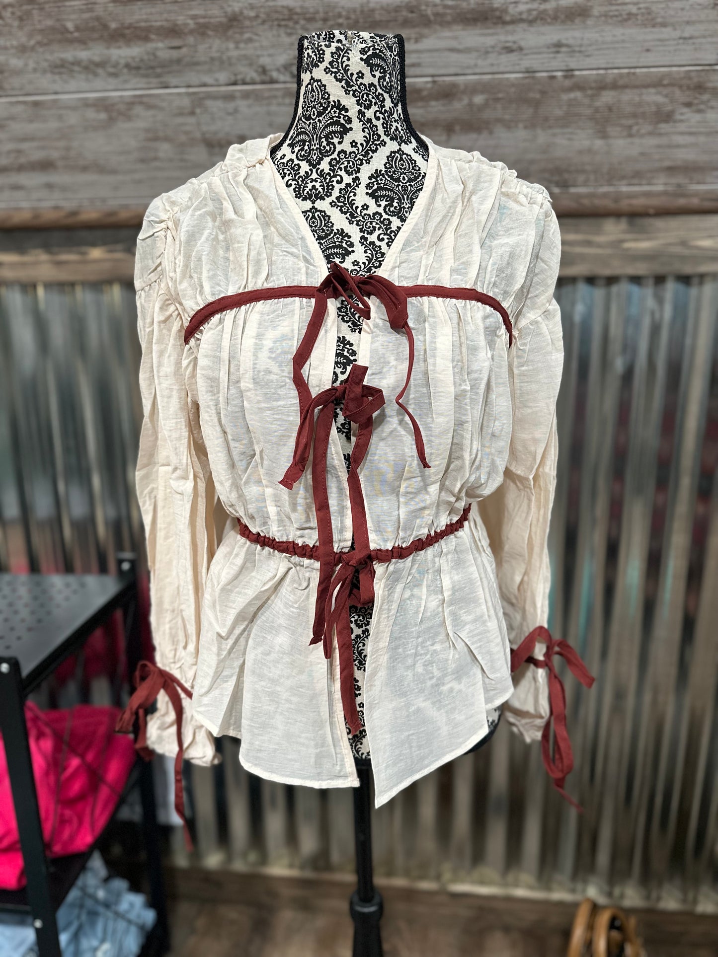 Ruby Bow Top