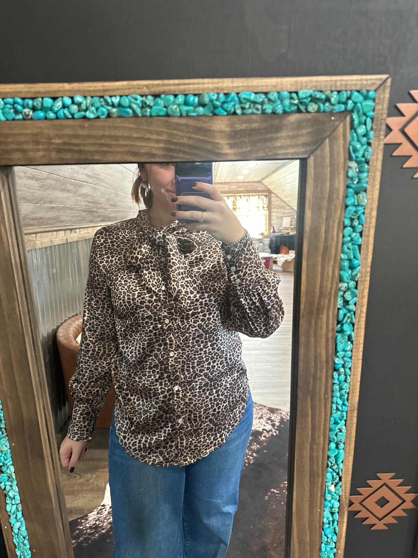 Cheetah Bow Top