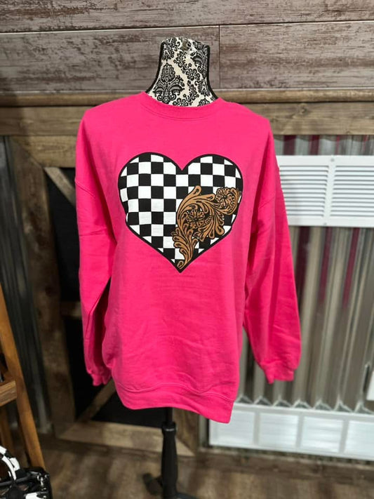 Check Those Hearts Crewneck