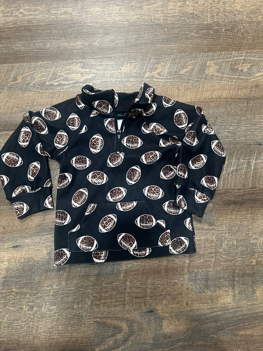 Kids Cheetah Football Halfzip