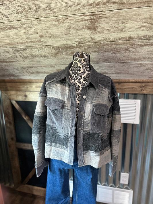 Grey Aztec Jacket