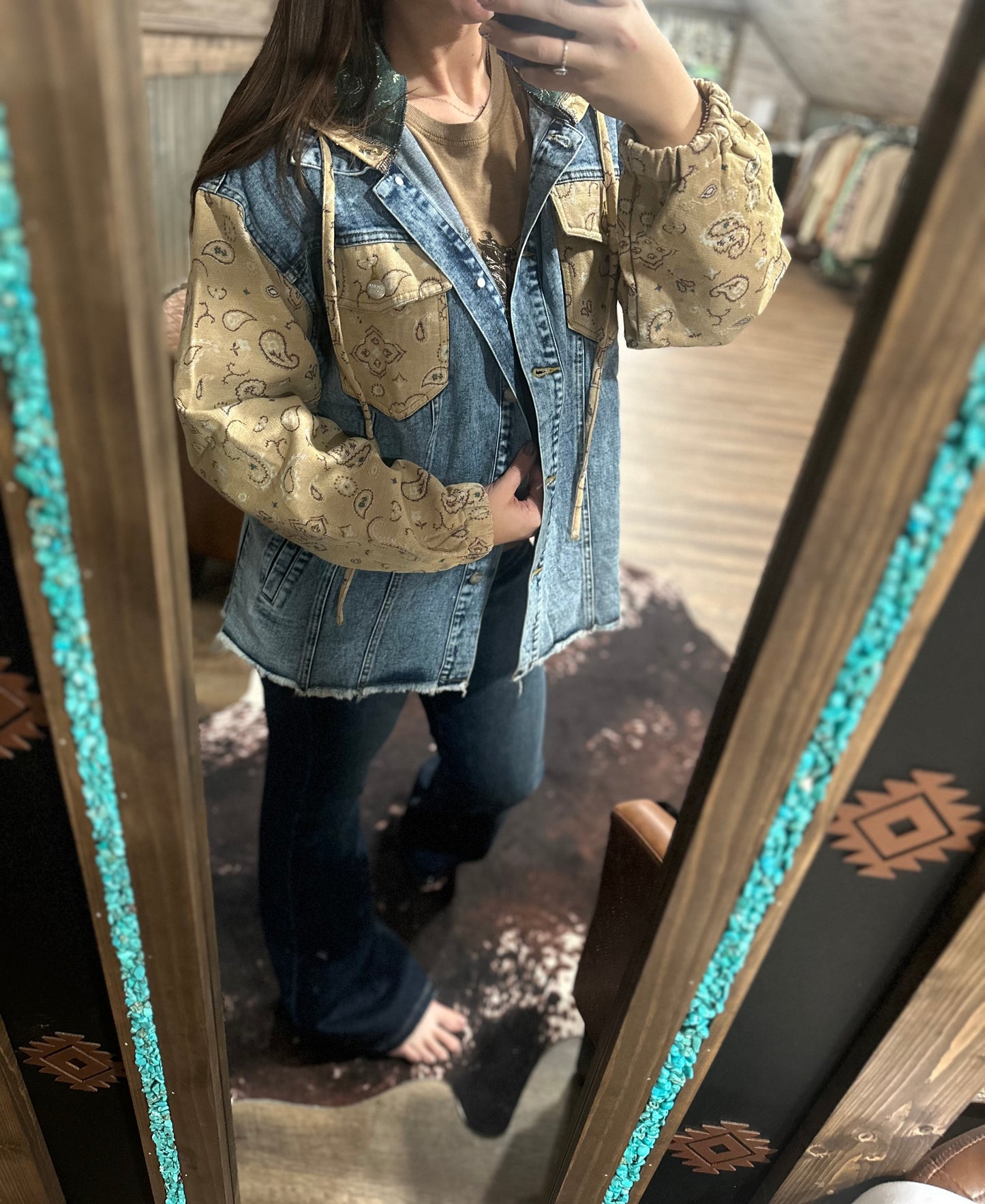 Bandana Denim Jacket