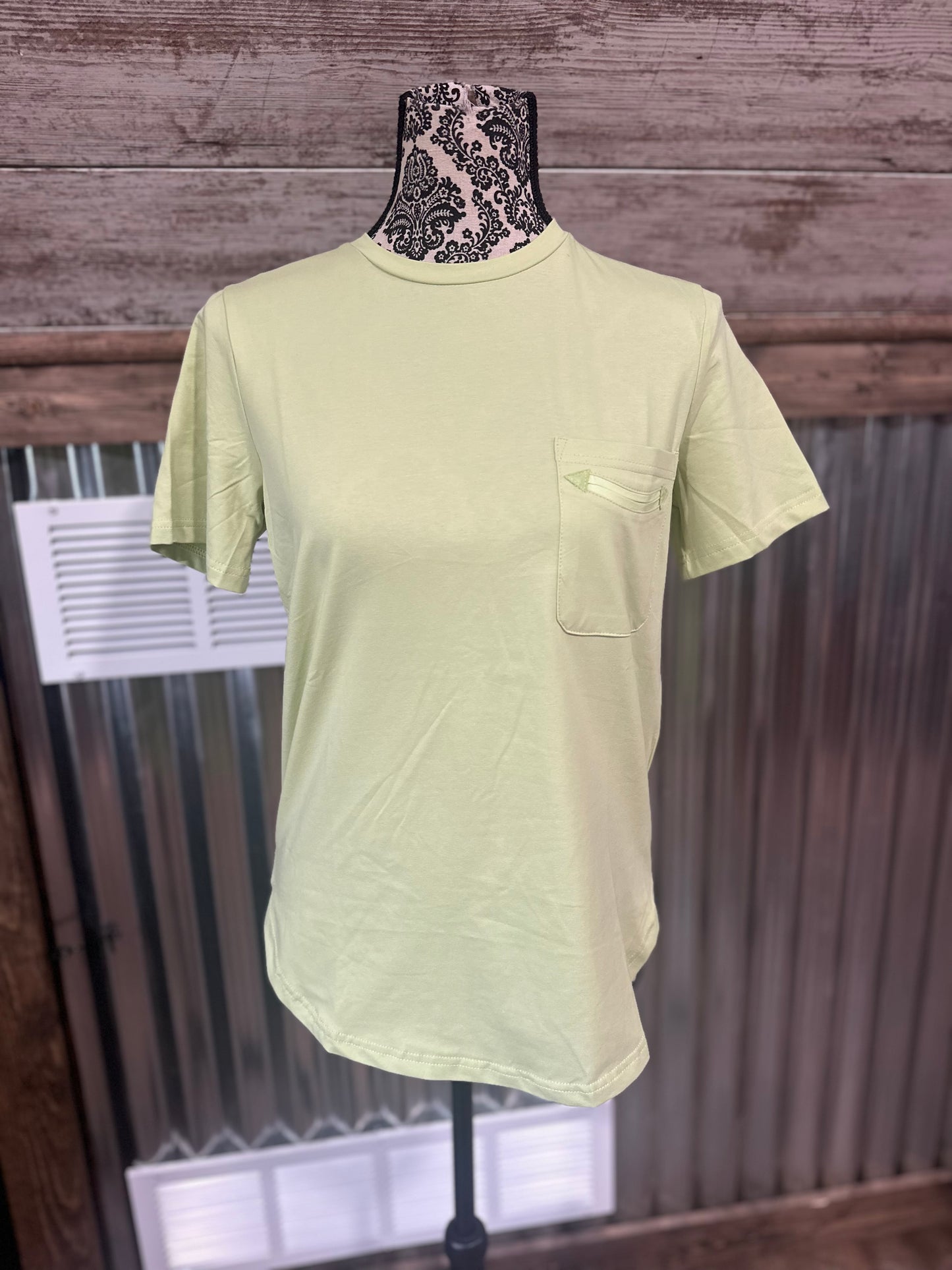 Lime Pocket Tee
