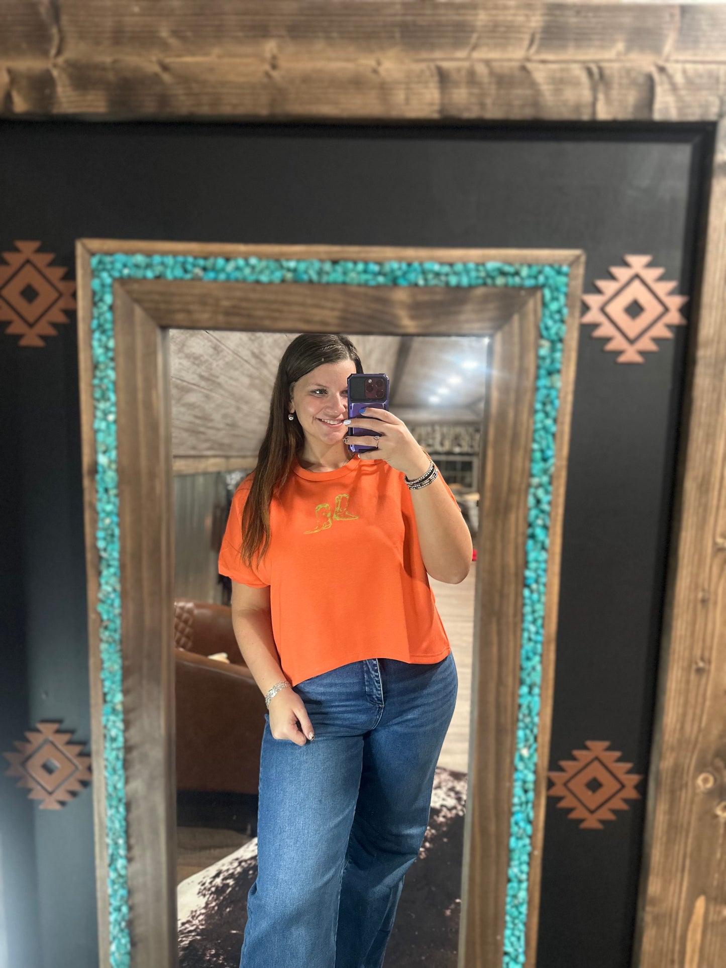 Orange Boots Tee