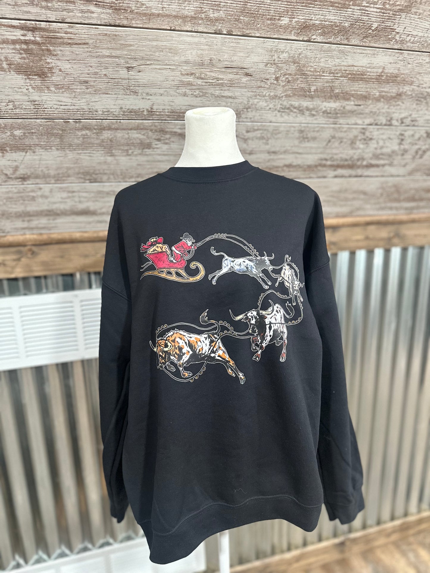 Drive Em Santa Crewneck