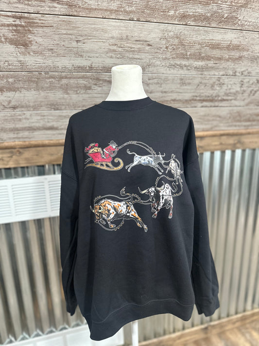 Drive Em Santa Crewneck