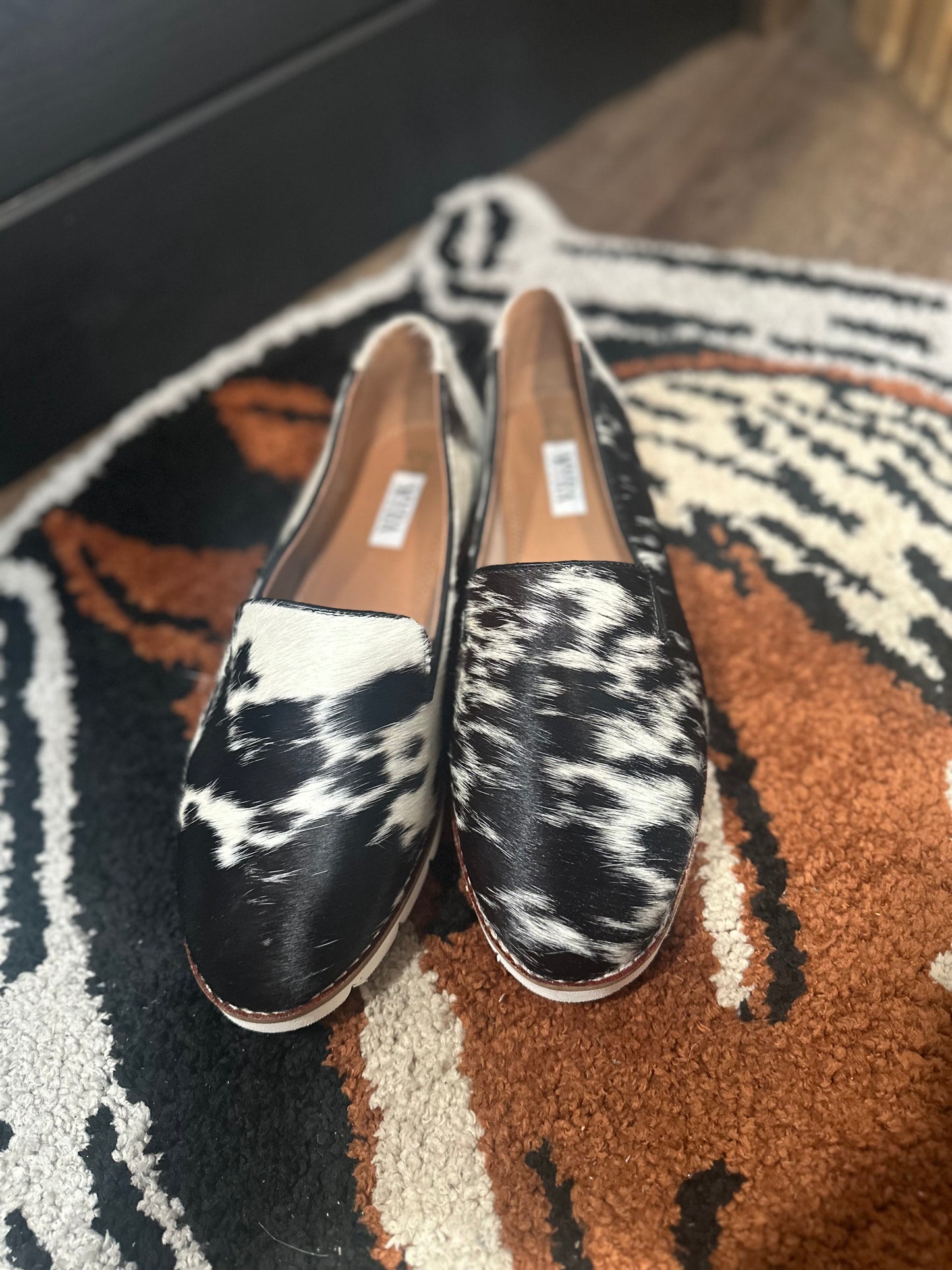 Black Cowhide Myra Shoes