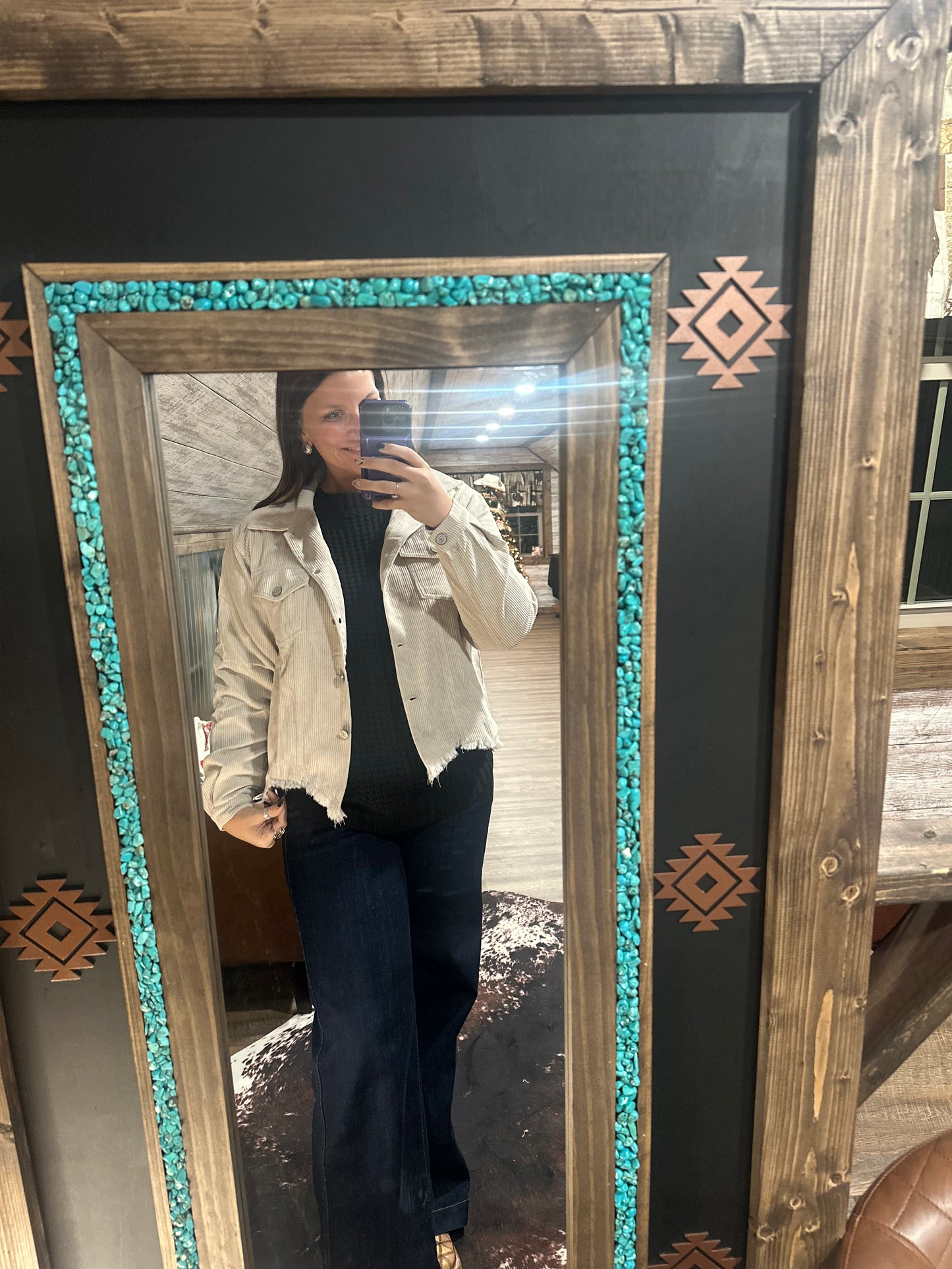 Distressed Corduroy Jacket