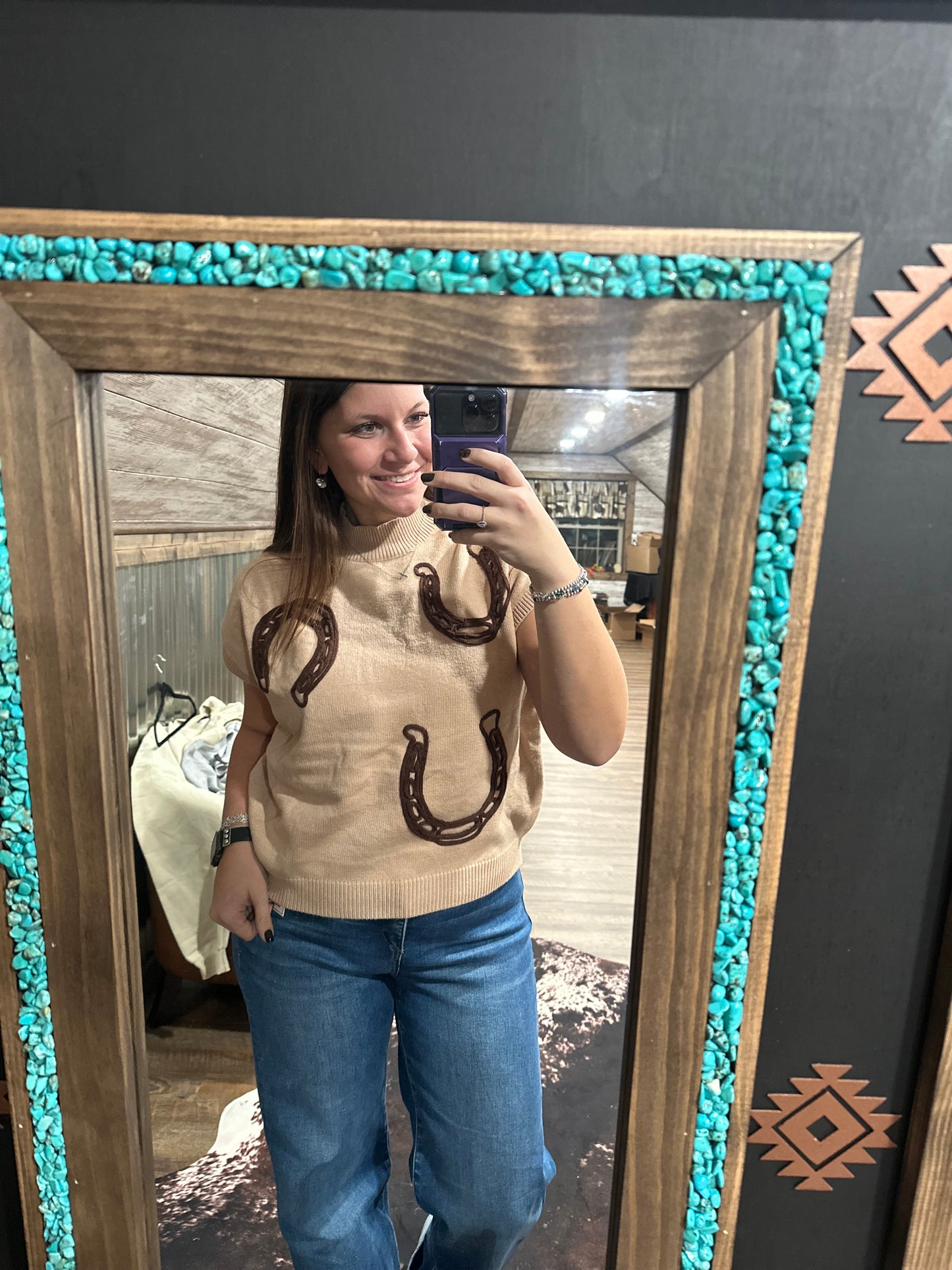 Horseshoe Sweater Vest