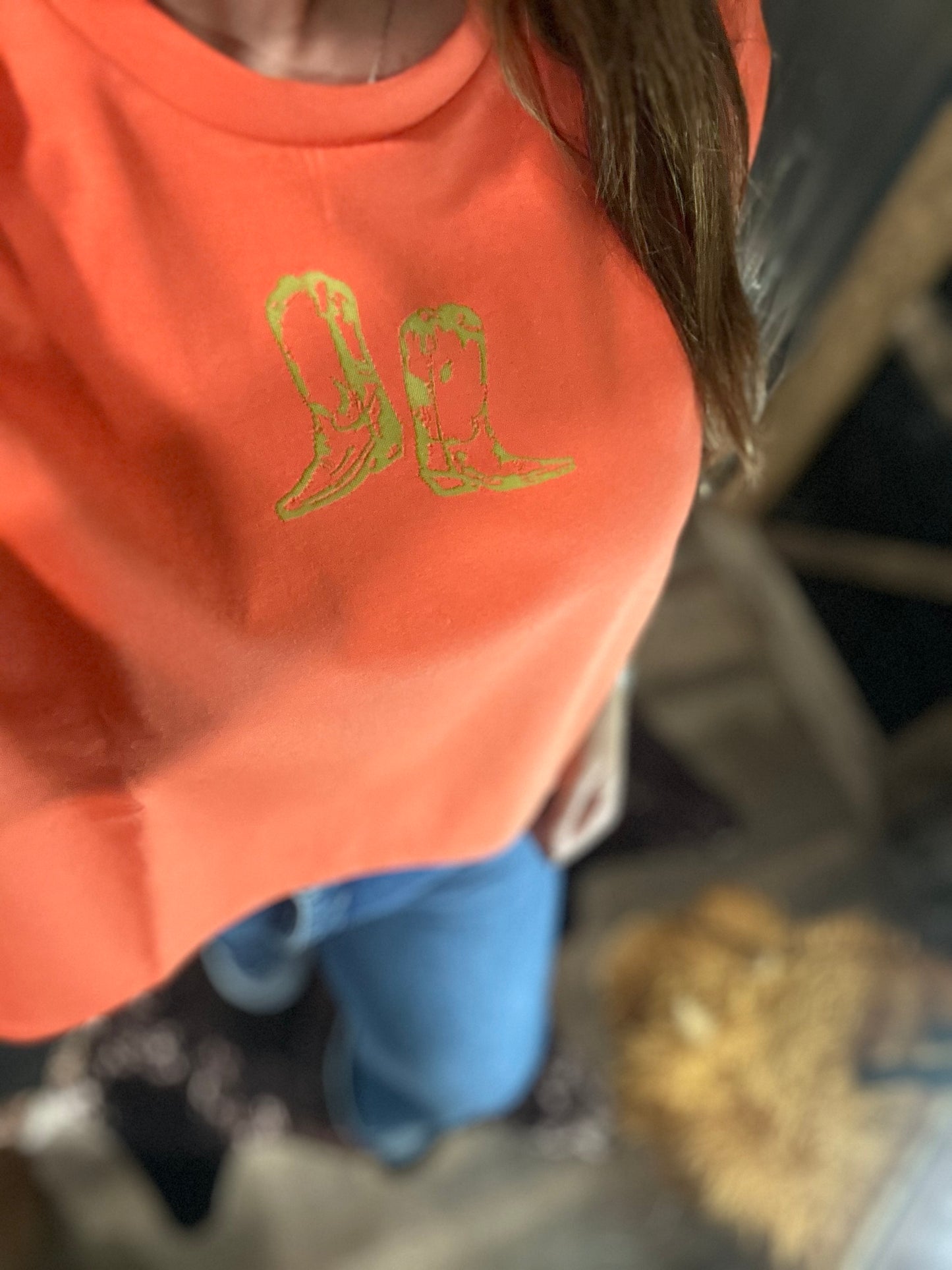 Orange Boots Tee