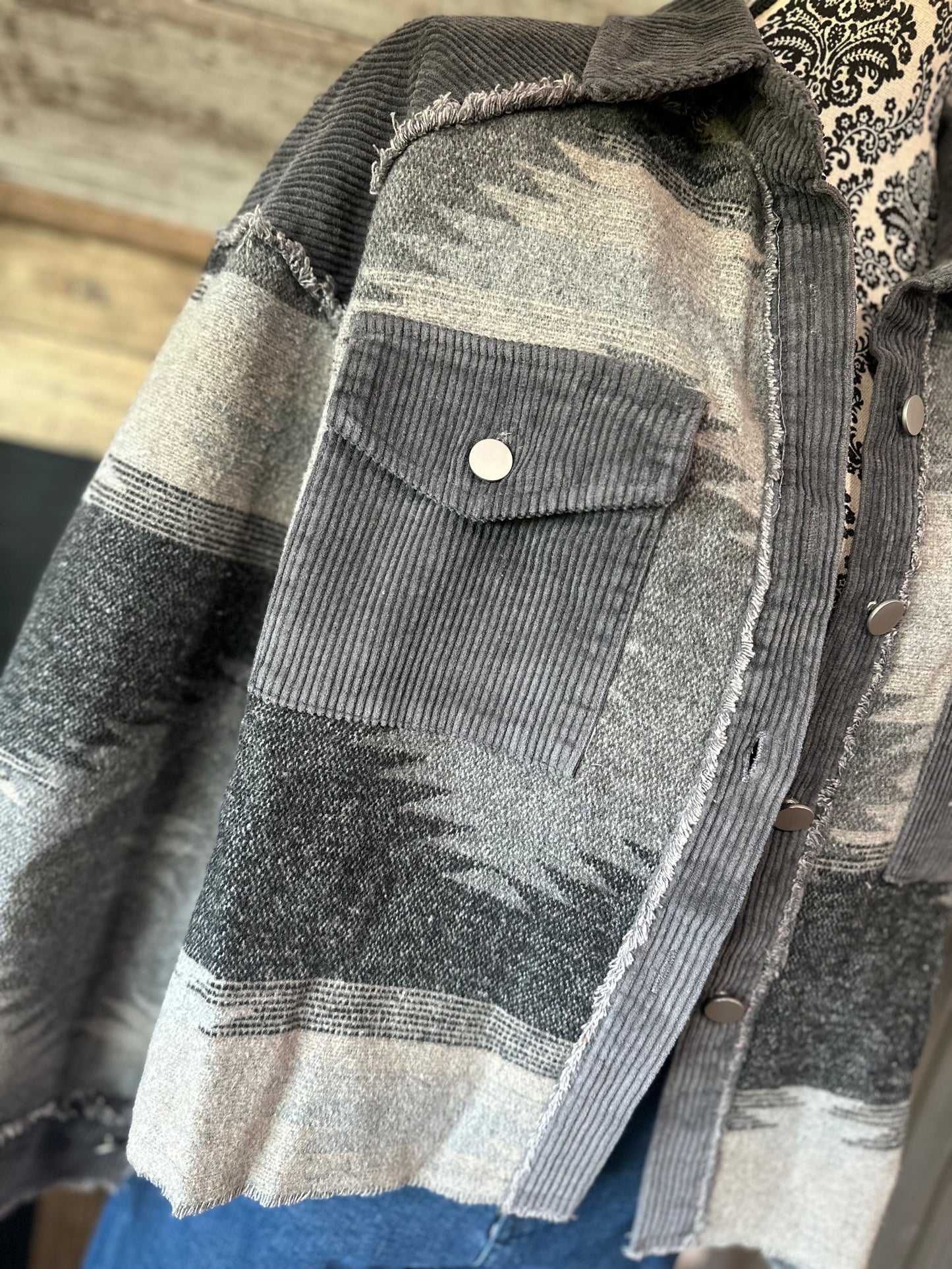 Grey Aztec Jacket